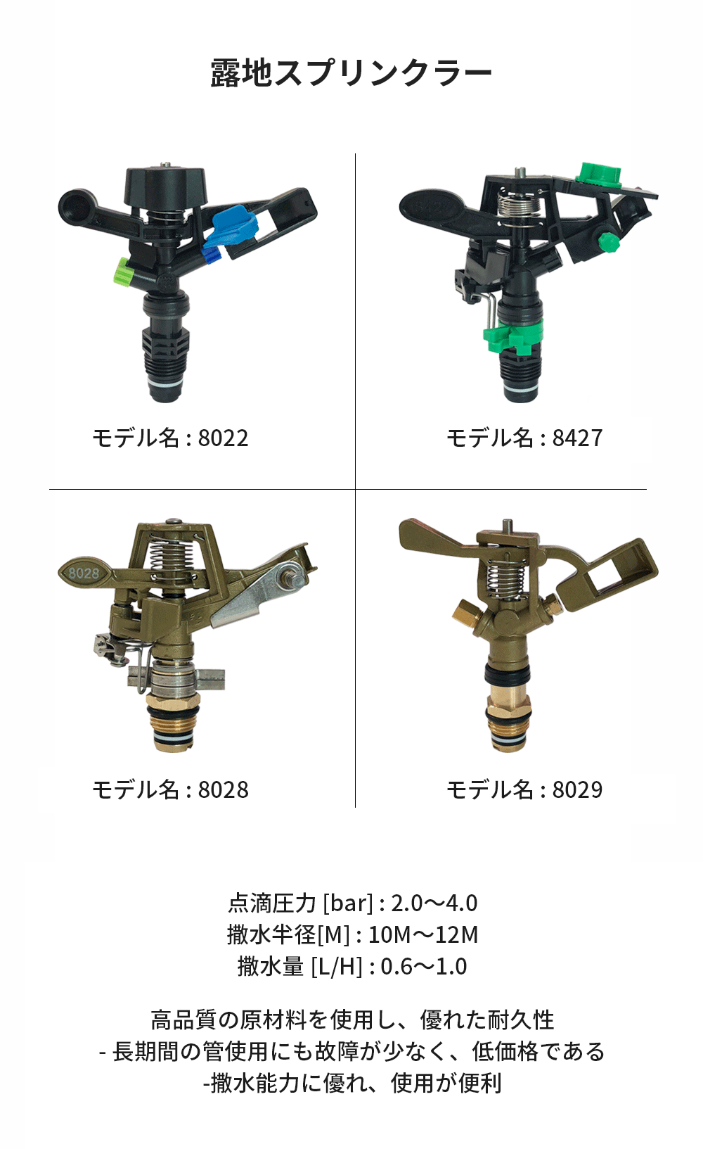 露地スプリンクラー